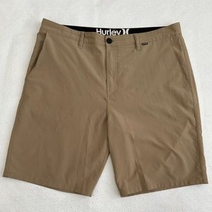 Hurley Phantom Shorts 4way Stretch Tan Size 36
